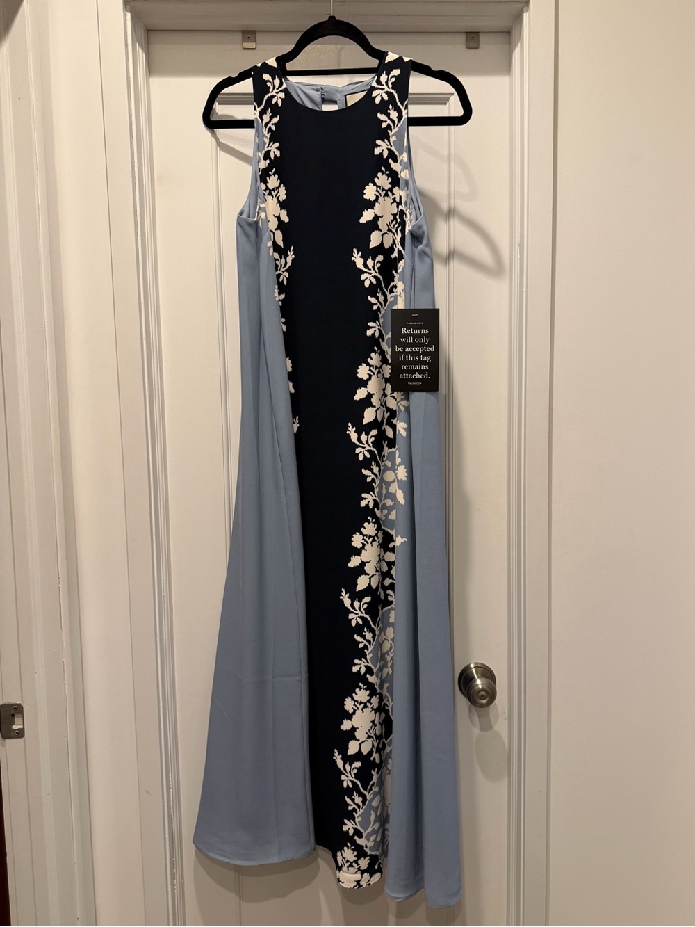 Tuckernuck Blue Fog Portia Floral Maxi Dress - Light Blue & Navy - Picture 3 of 7
